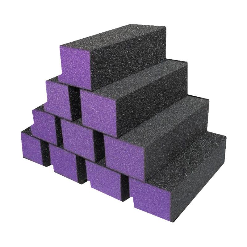 Dixon 3-Way D12 Buffer with Purple and Black Grit (60/100) - Pack of 500 Pieces