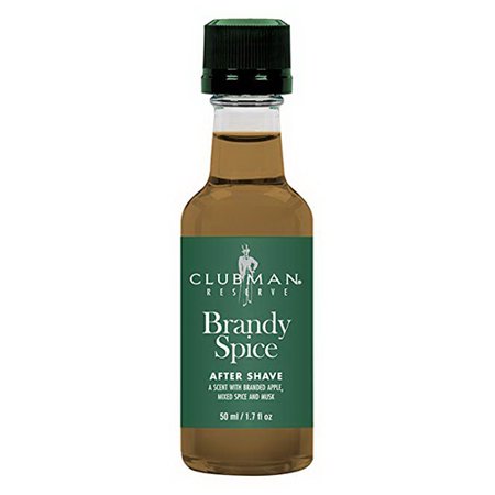 Clubman Brandy Spice Premium After Shave Lotion for Men - 1.7 Ounce