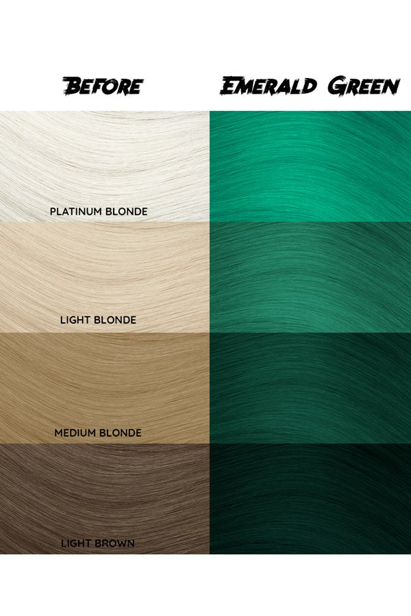 Crazy Color Semi-Permanent Hair Coloring Product - 053 Emerald Green, 150ML (5.07 oz) Hair Dye