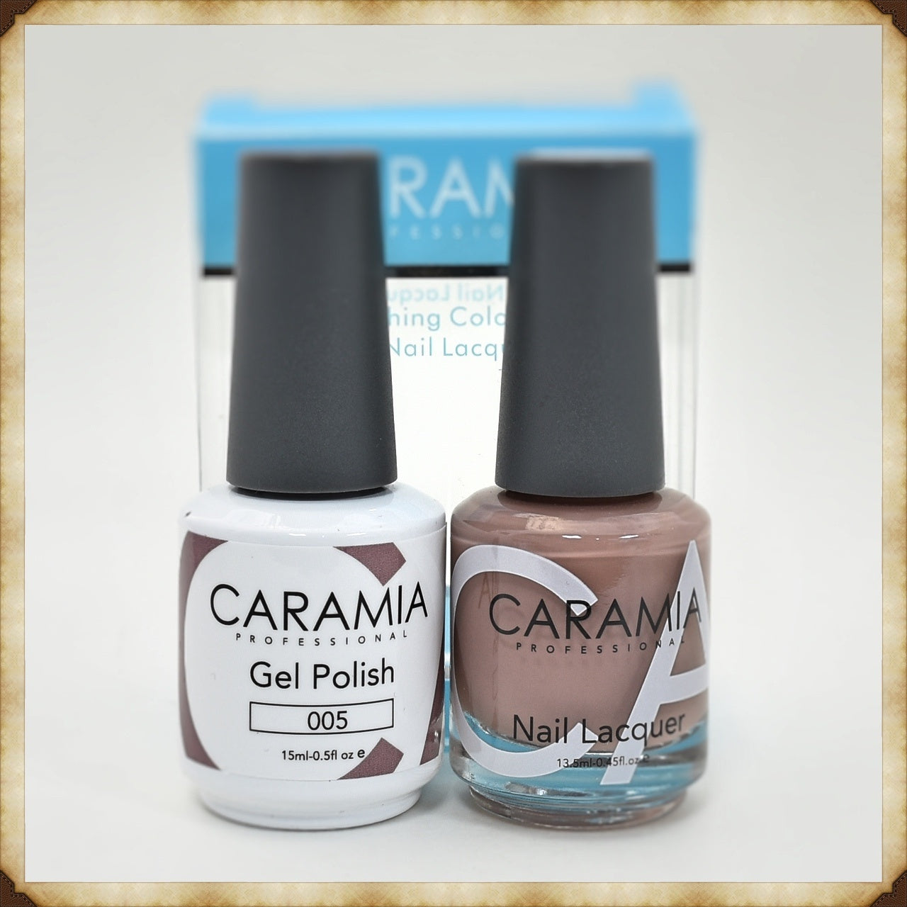 Caramia Duo Gel Polish and Lacquer Set - Shade 005