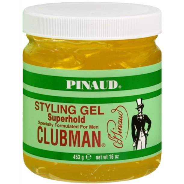 Pinaud Clubman Super Hold Hair Styling Gel, 16 oz