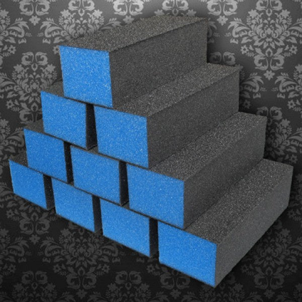 D20 Dixon Three - Way Buffer with Blue and White Grit (280/280), Pack of 500 Pieces