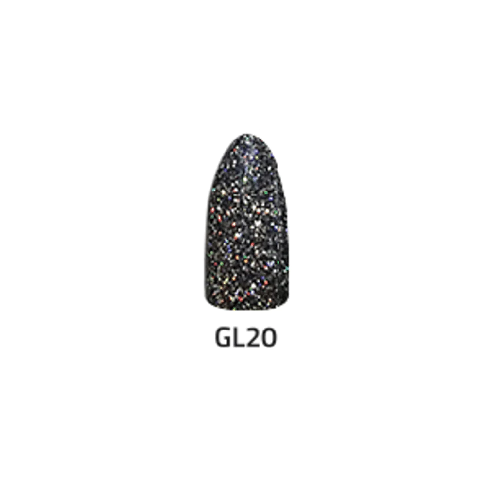 Chisel 2-Ounce Glitter Collection GL20 Acrylic and Dipping Powder for Nail Art