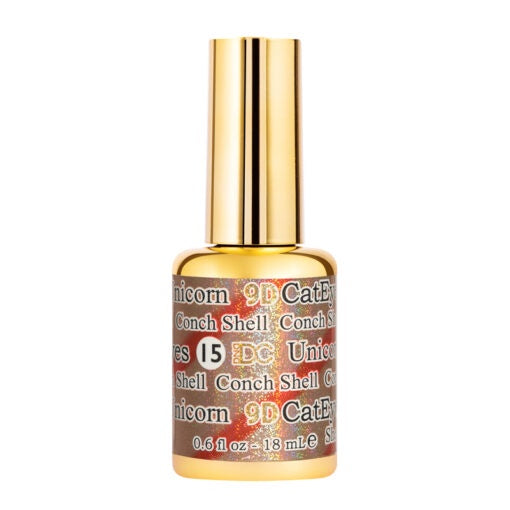 DC DND 9D Cat Eye Unicorn Gel Polish #15 - Conch Shell Style, 0.5 Ounce