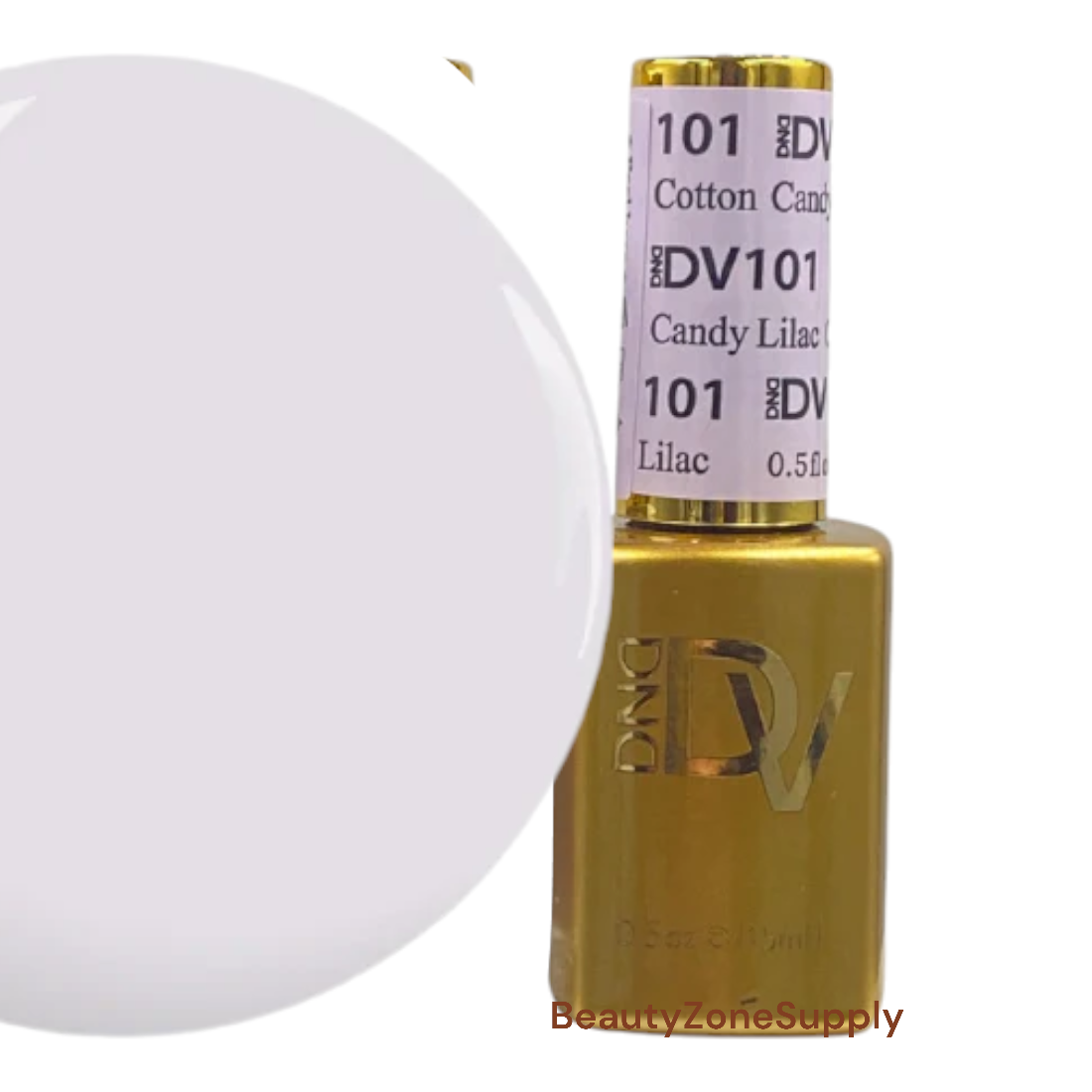 DND Diva Gel Polish 0.5 oz - 101 Cotton Candy Lilac Shade
