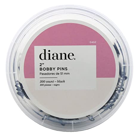 Diane 2-Inch Black Bobby Pins - 300 Pack (#D452)