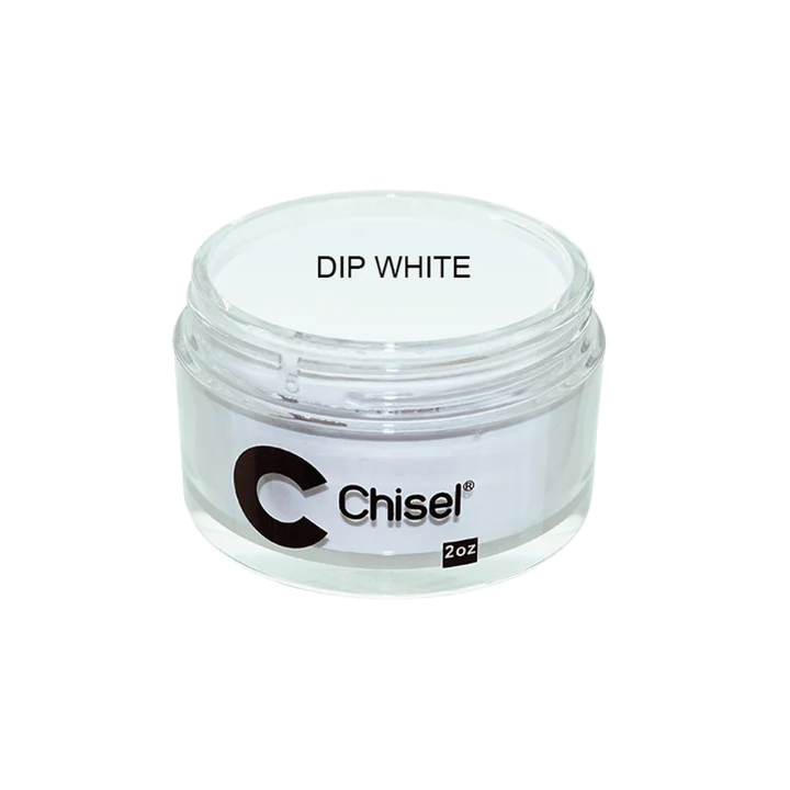 Chisel 2-Ounce White Dip Acrylic and Dipping Powder for Nail Art