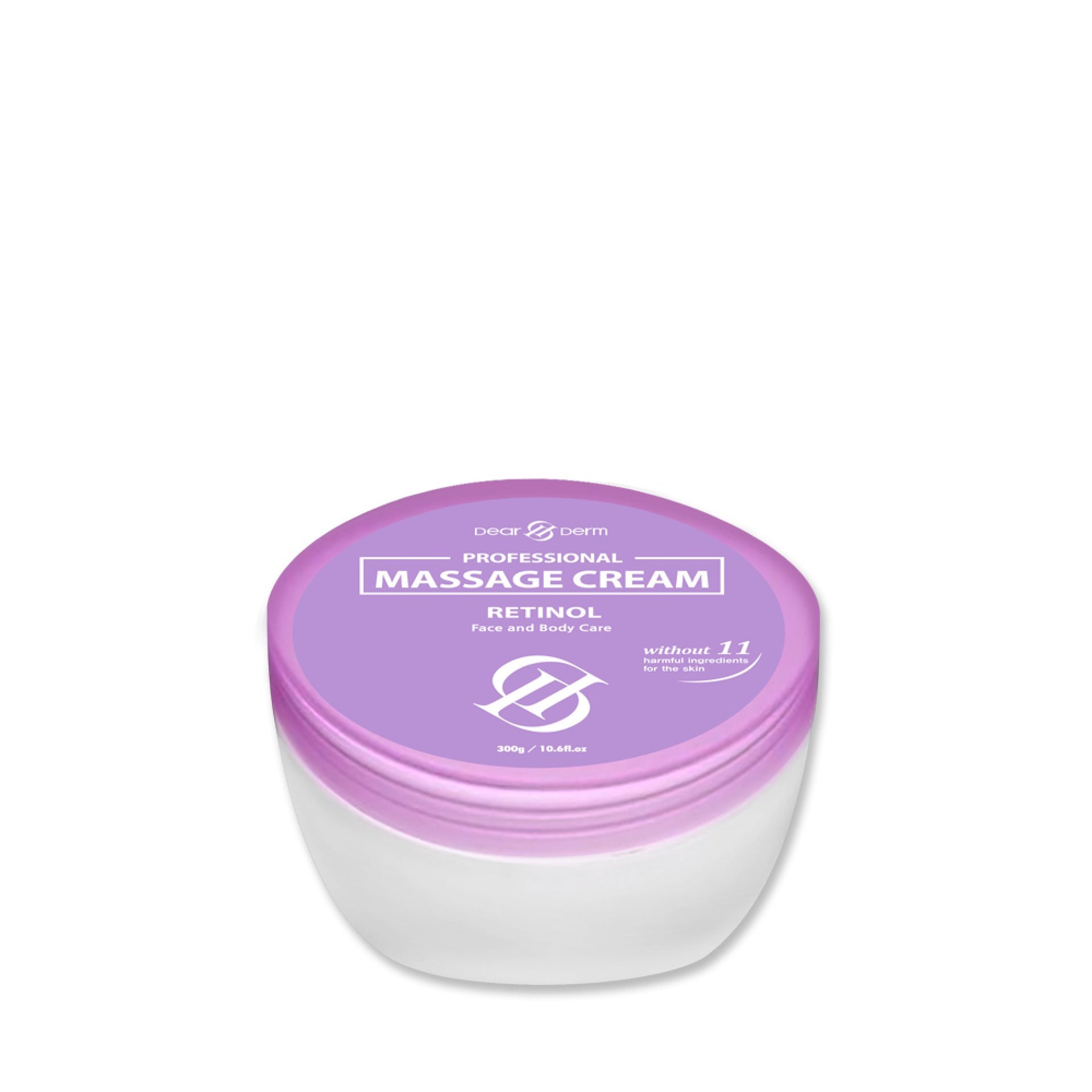 DEARDERM Premium Retinol Facial Massage Cream - 300 Grams / 10.6 Fluid Ounces