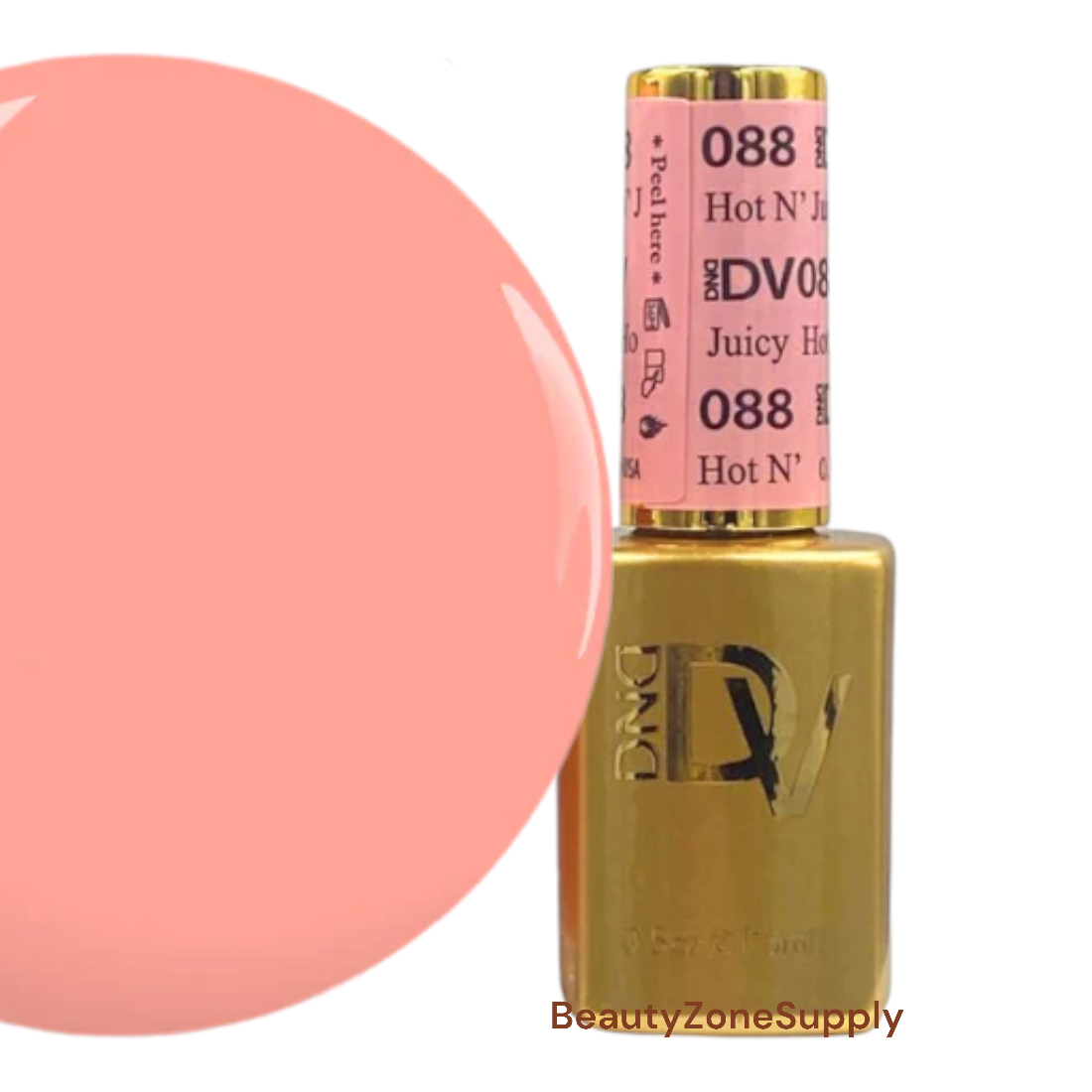 DND Diva 0.5 oz Gel Polish - 088 Hot and Juicy Shade