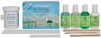 Clean and Effortless Sensitive Wax Microwave Kit for Smooth Skin - Model #2898