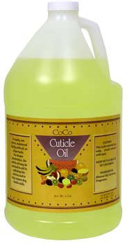 Premium Gold Gallon of Coco Cuticle Oil for Spa Mani & Pedi