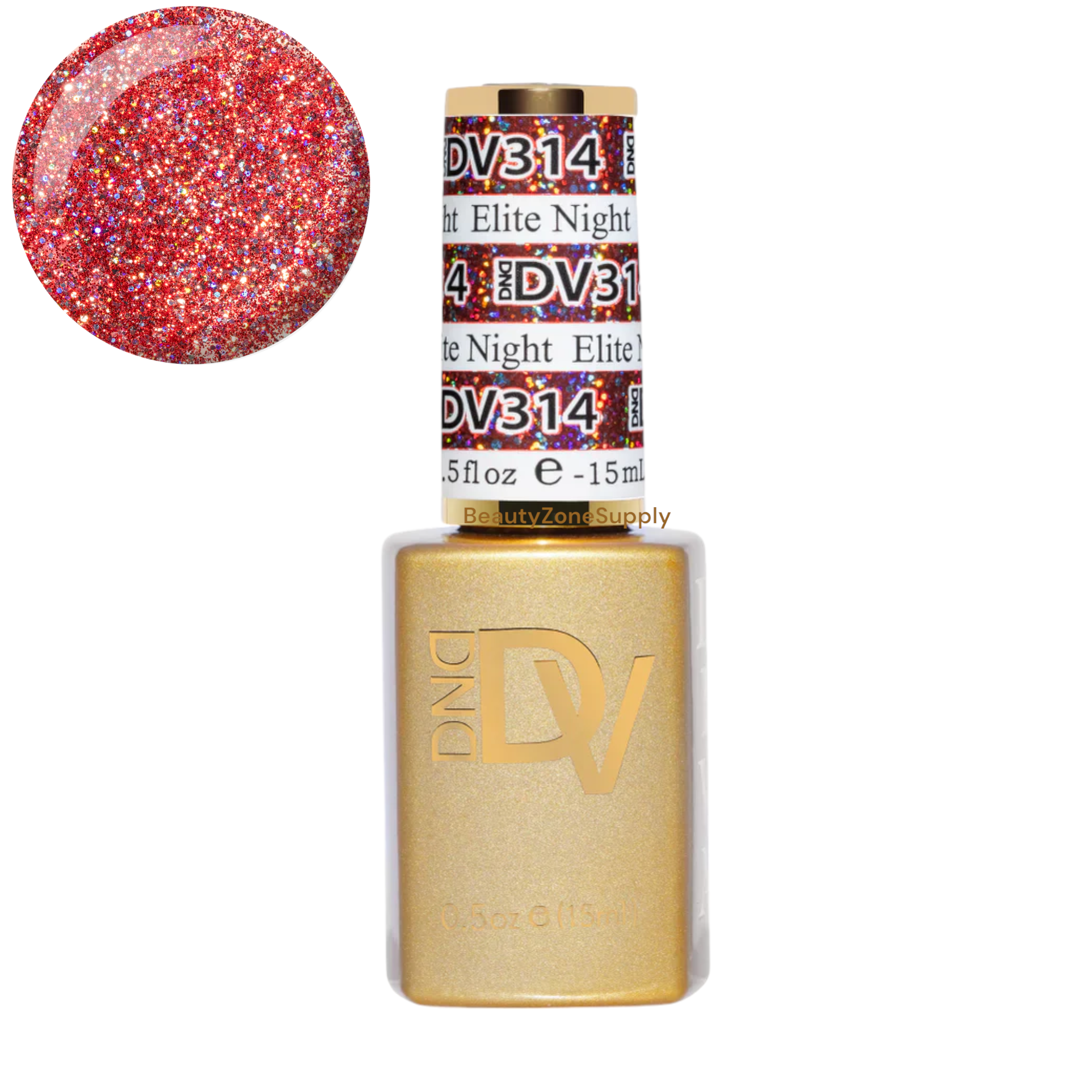 DND Diva 0.5 oz Platinum Elite Night Gel Polish #314
