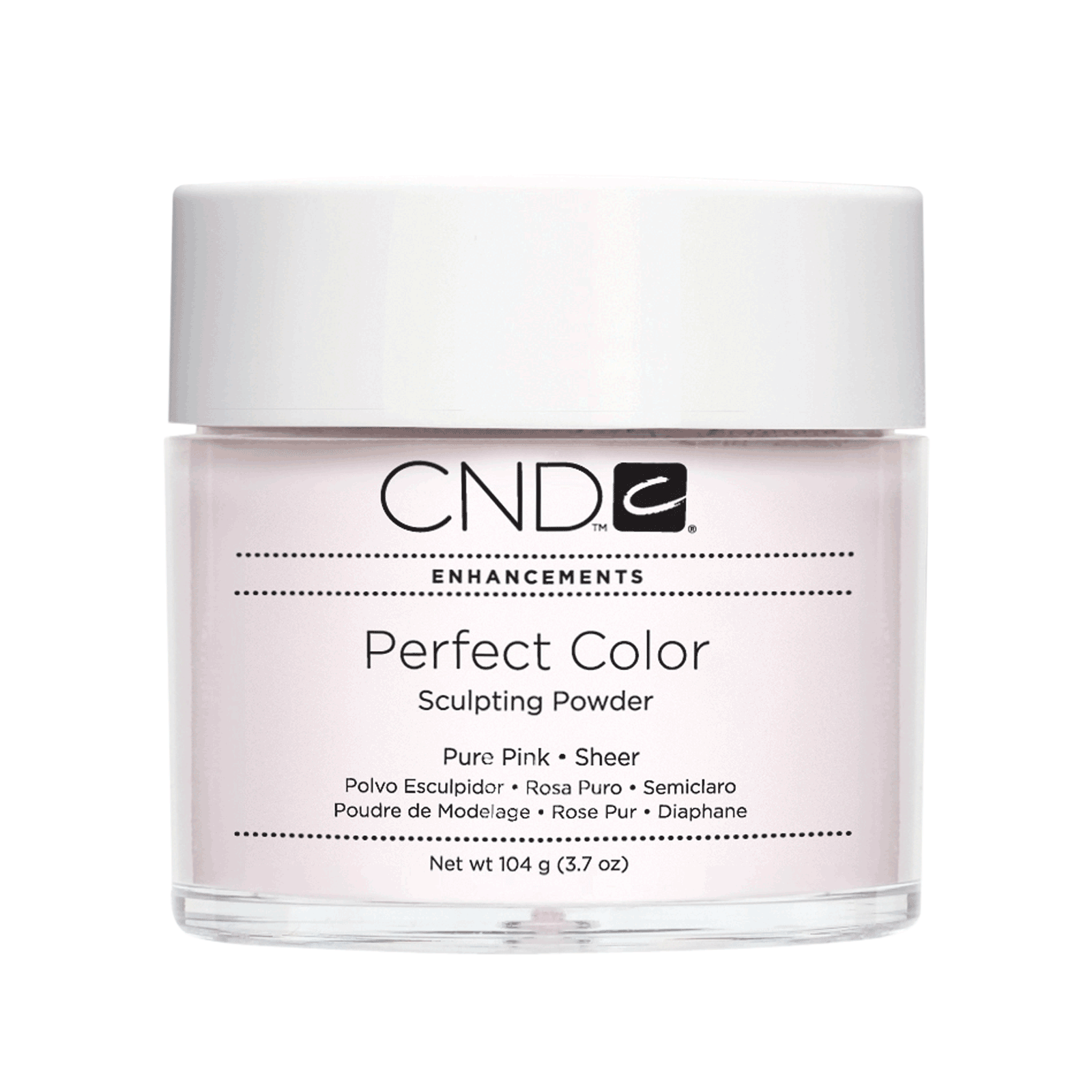 CND Professional Nail Sculpting Powder in Pure Pink Shade, 3.7 Oz, Product Code #03062 - 3