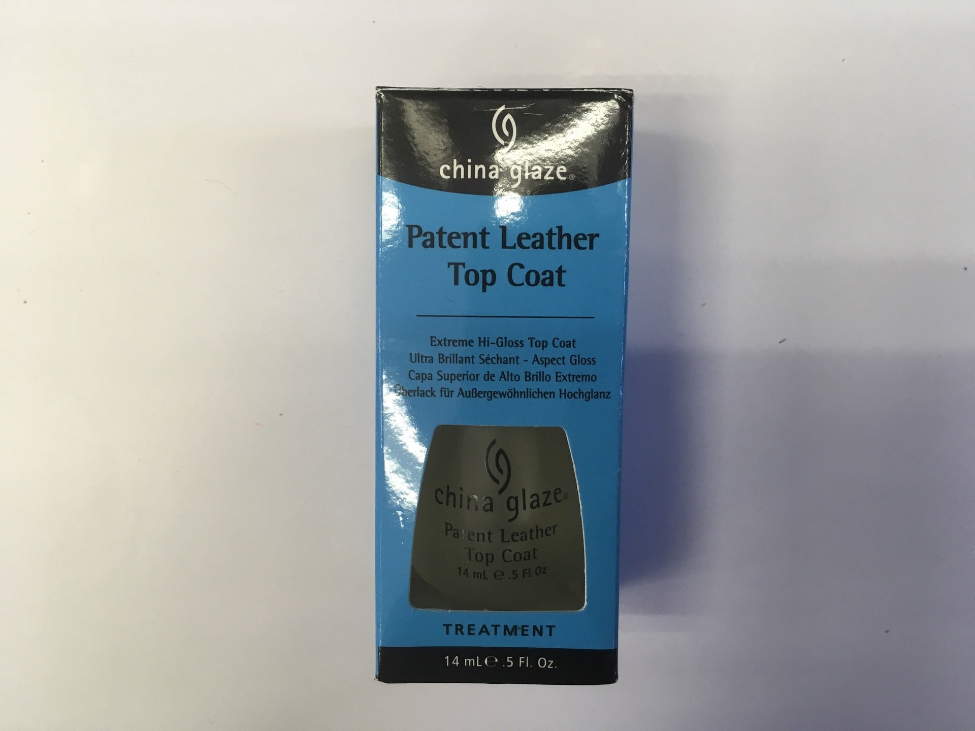China Glaze 0.5oz Patent Leather Shine Top Coat #70279