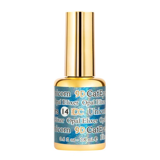DC DND 9D Cat Eye Unicorn Gel Polish #14 - Opal Elixir, 0.5 Ounce