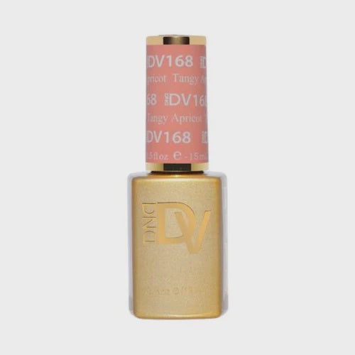 DND Diva Professional Gel Nail Polish, 0.5 Ounce, Shade 168 Tangy Apricot