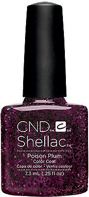 Cnd Shellac Nail Polish - Poison Plum Shade, 0.25 Fluid Ounce