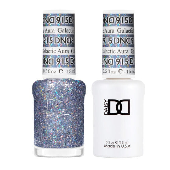 DND 2022 Super Glitter Duo Gel & Lacquer Galactic Aura #915