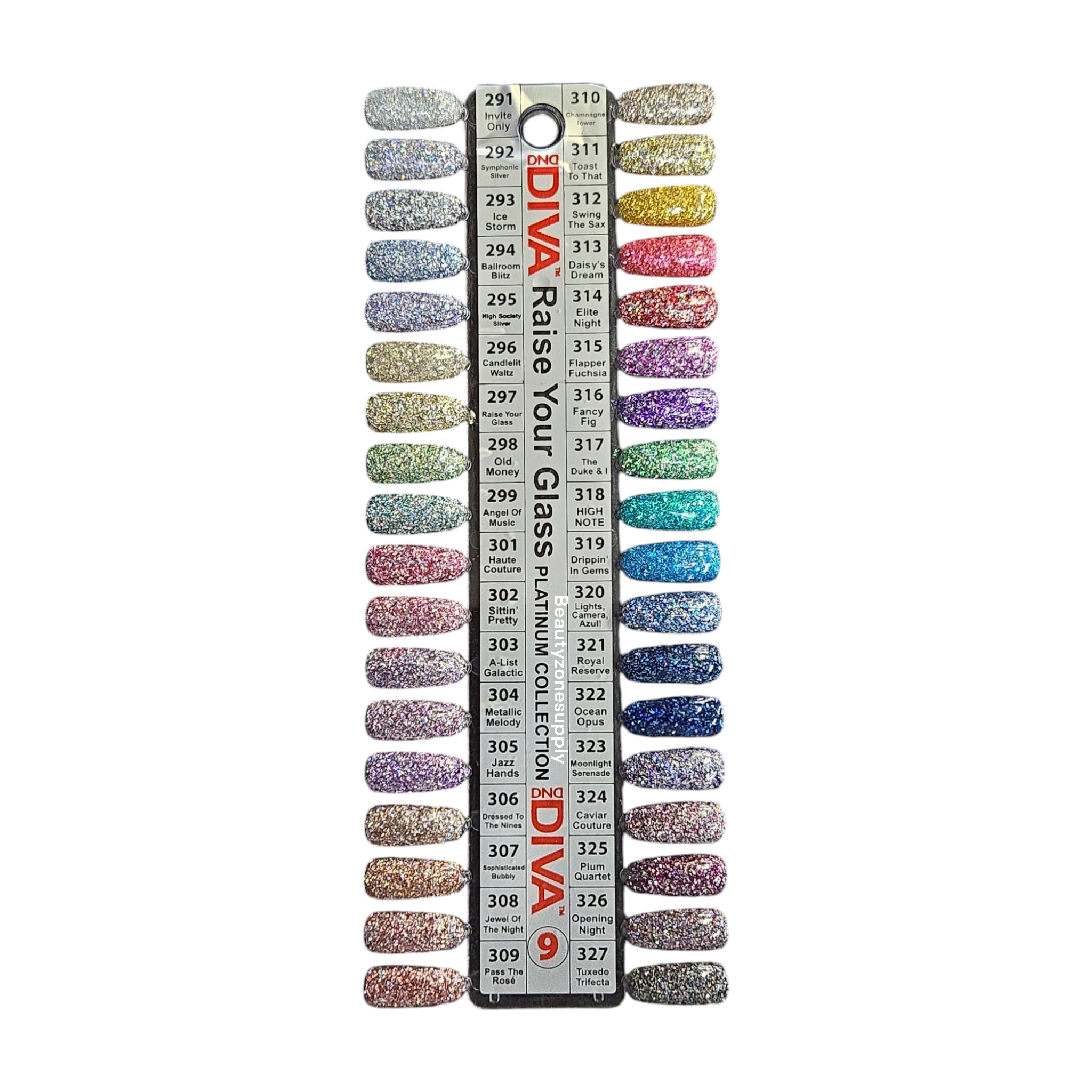 DND Diva Gel Polish Platinum Collection Set with 36 Pieces - Free Shipping for USA Customers