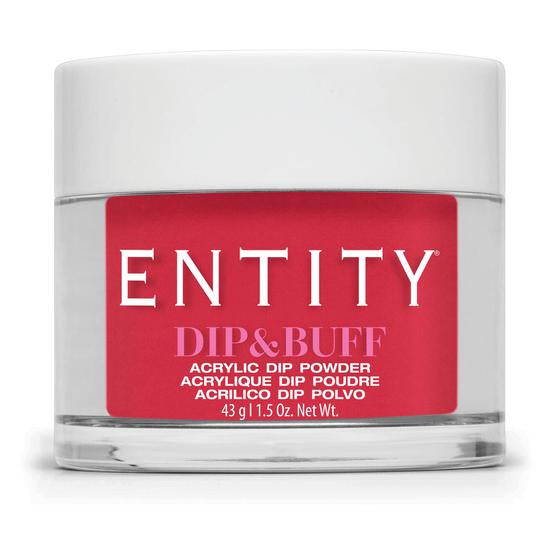 Entity Dip & Buff Plush Pout 43 G (1.5 Oz) - Hot Pink Red Crème #855