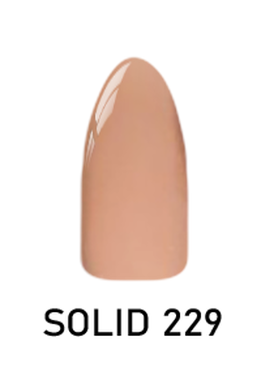 2 oz Solid Chisel 2-in-1 Acrylic & Dipping Powder #229 for Stamped Nail Art
