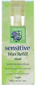 3-Pack Clean & Easy Wax Refill for Small Sensitive Skin #41233