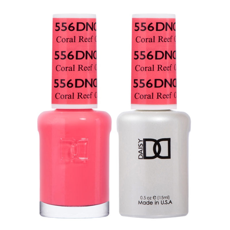 DND Duo Gel Polish and Matching Lacquer in Coral Reef Shade #556