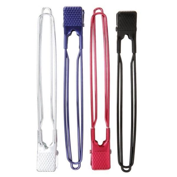 Diane 4-Pack Aluminum Hair Control Clips in Assorted Colors D12