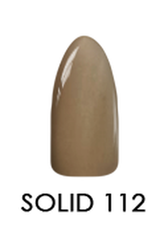 2 - ounce Solid Chisel Acrylic and Dipping Powder Set, Shade 112 for Nail Art