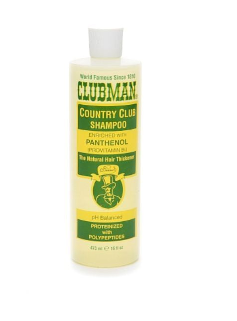 Clubman Brand Country Club Hair Shampoo - 16 Ounce Bottle (#277200)