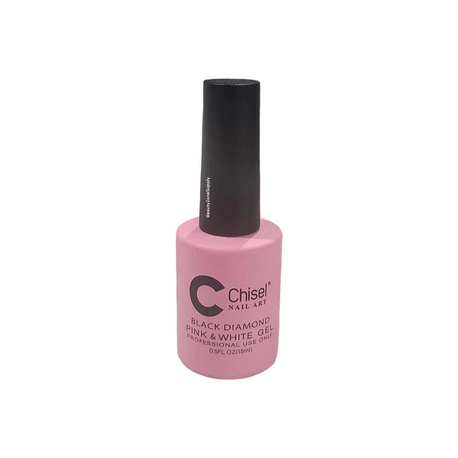 Chisel Professional Nail Art Gel Polish - Black Diamond Pink & White Color, 0.5 Fluid Ounce