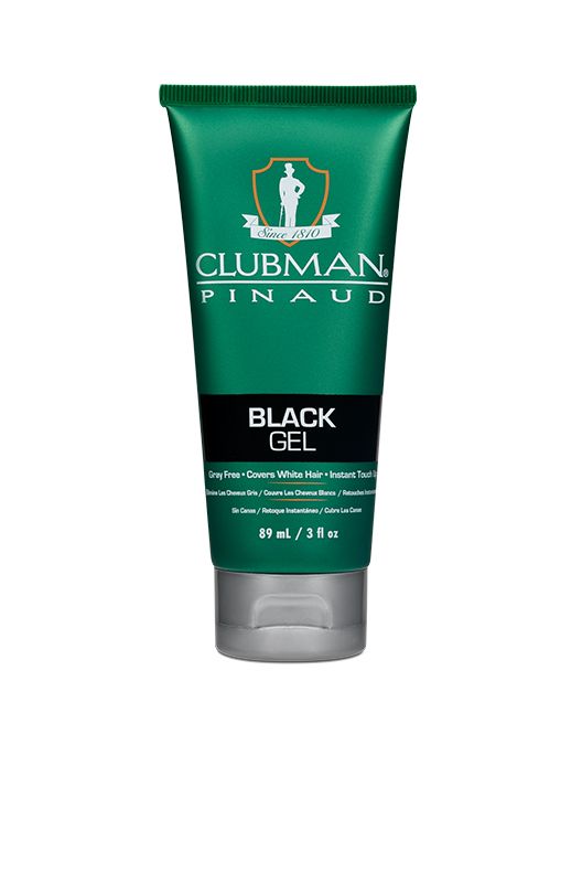 Clubman 3 oz Temporary Styling Gel in Black - Instant Gray & White Coverage #66297