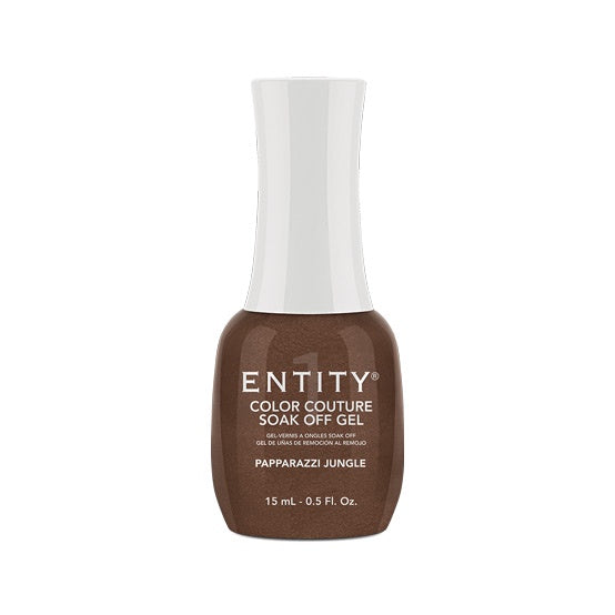 Entity Gel Nail Polish - Paparazzi Jungle Collection, 15 Ml (0.5 Fl. Oz.), Shimmering Brown, Product Code #295