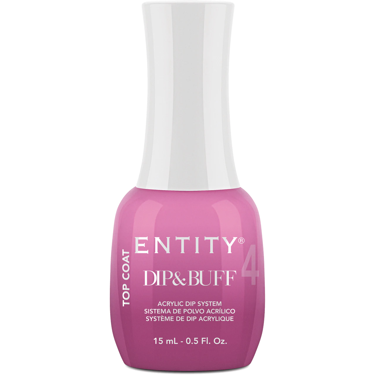 Entity Professional Nail Dip & Buff Liquid System #4 - High - Quality Top Coat, 15 Milliliters | 0.5 Fluid Ounces - 5301003