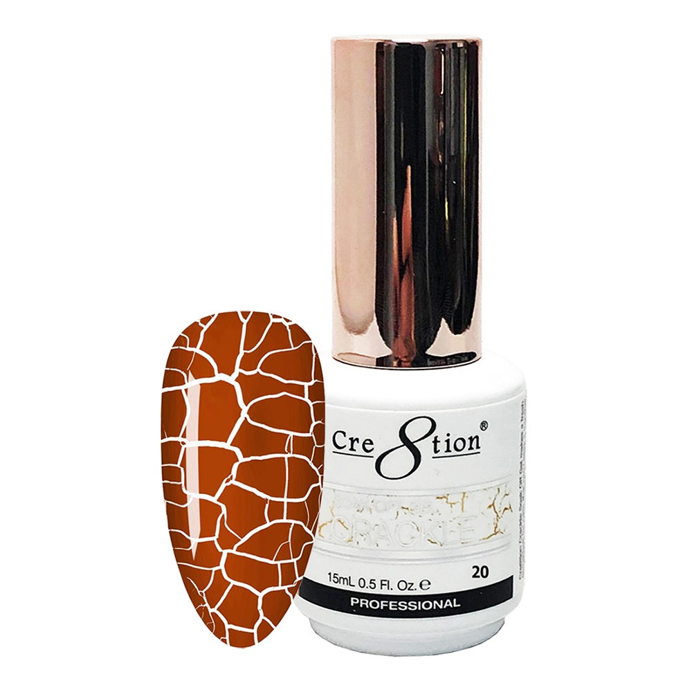 Cre8tion Brand Crackle Effect Soak-Off Gel Polish #20
