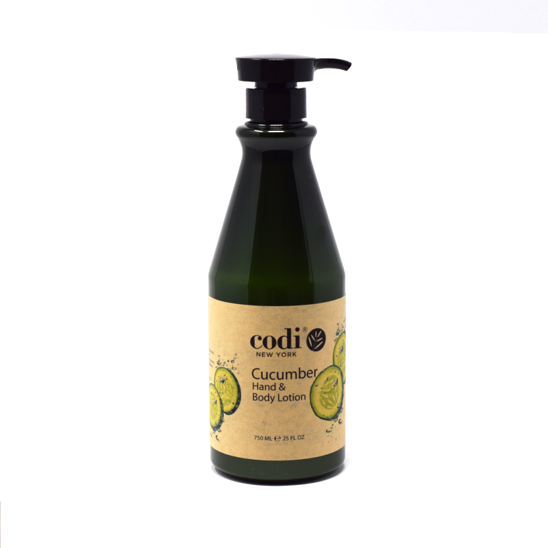 Codi Hand and Body Hydrating Lotion with Refreshing Cucumber Scent, 750 ml / 25 oz