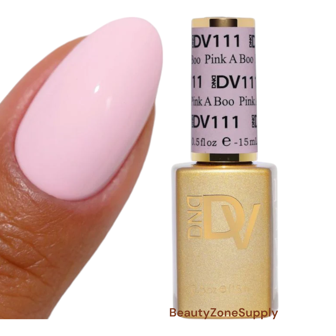 DND Diva Professional Gel Nail Polish - 0.5 Ounce, Shade 111 Pink A Boo