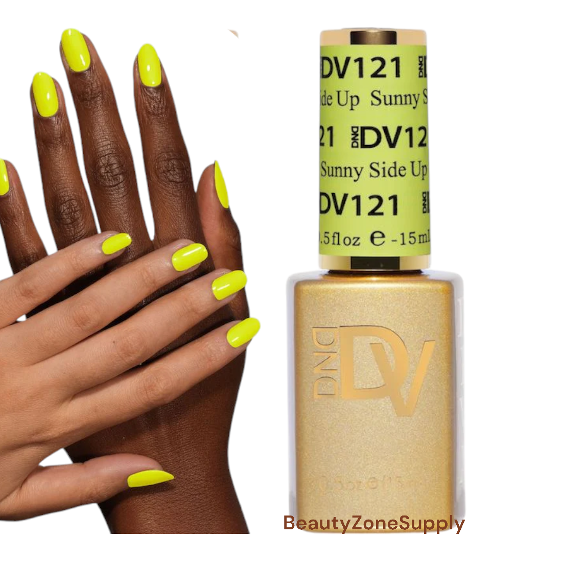 DND Diva Brand Gel Nail Polish - 0.5 Ounce, Shade 121 Sunny Side Up from Diva Color Chart #4