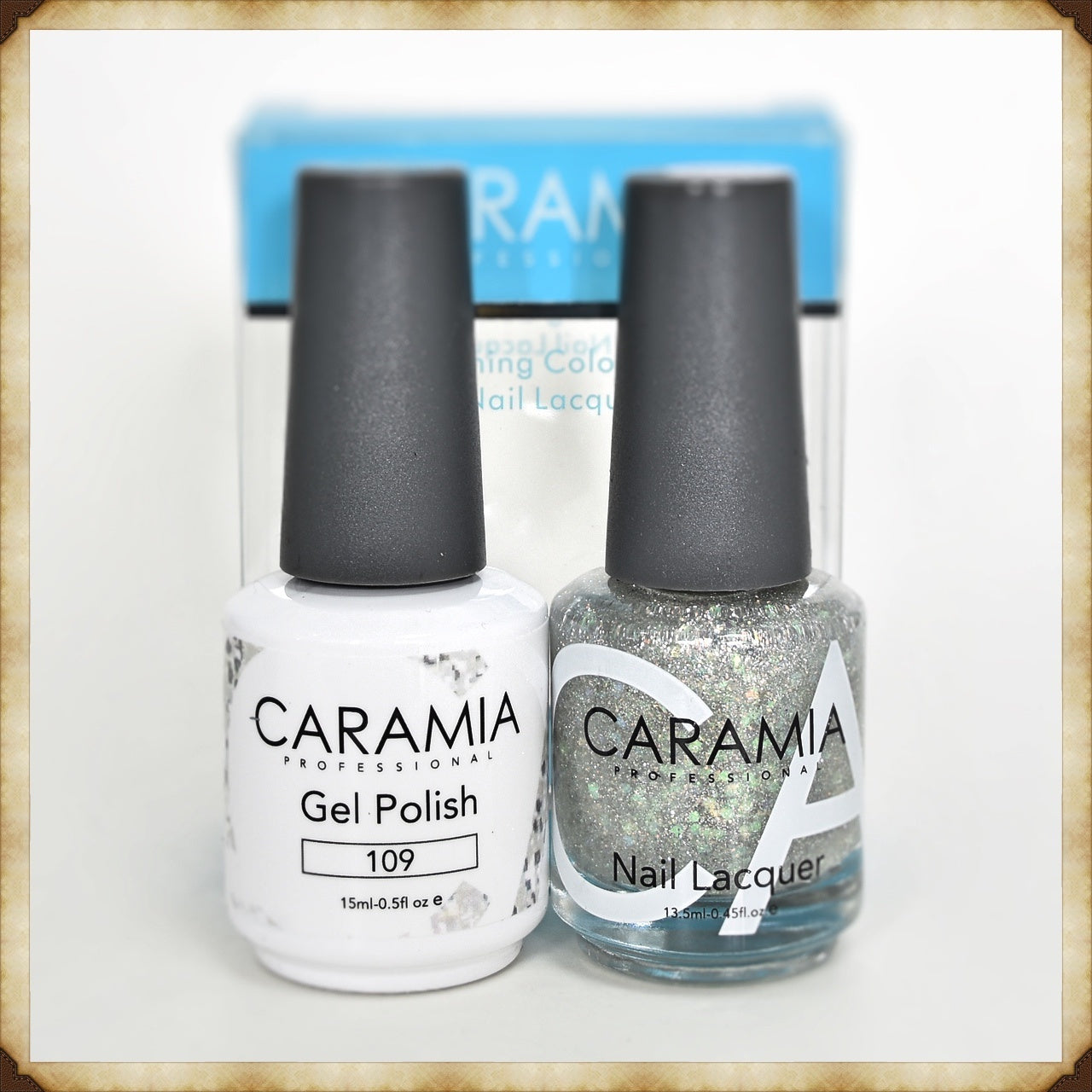 Caramia Duo Gel and Lacquer Set 109 - Ideal for Nail Art