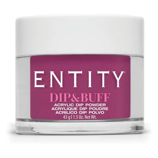 Entity Dip & Buff Nail Dip Powder - Rosy and Stunning Berry Pink Crème, 43 Grams | 1.5 Ounces, Product #852