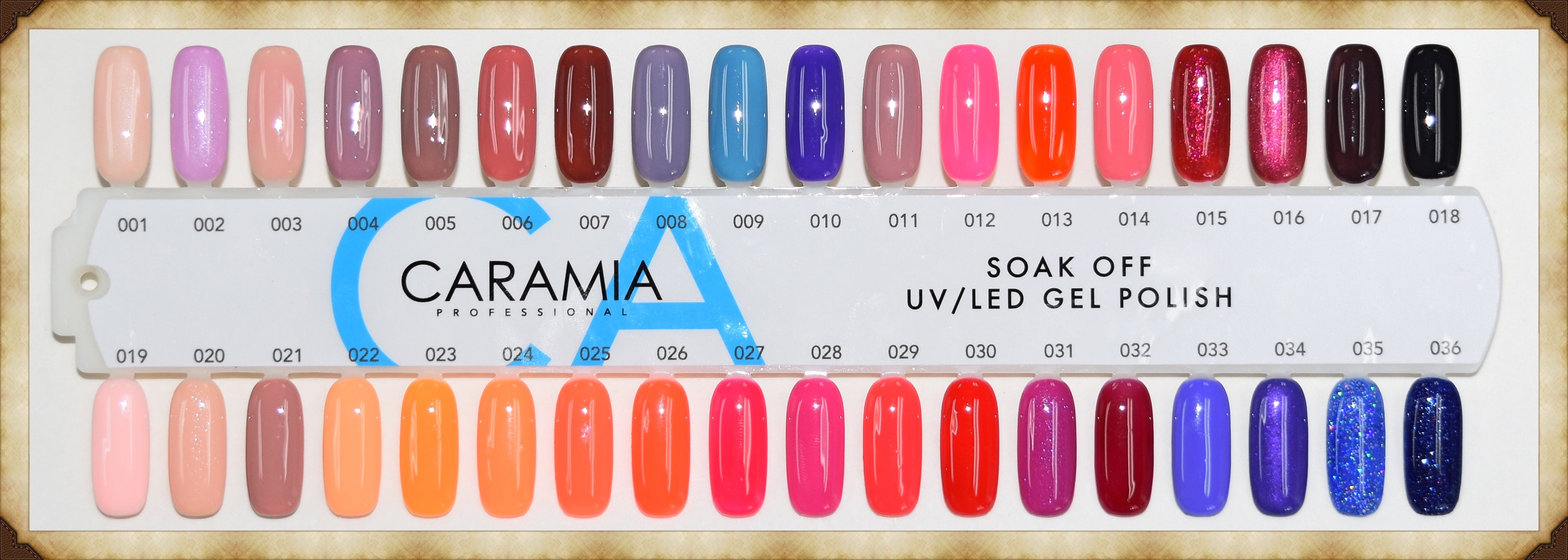 Caramia Duo Gel and Lacquer Set 001 to 036 Deal with Complimentary Shipping