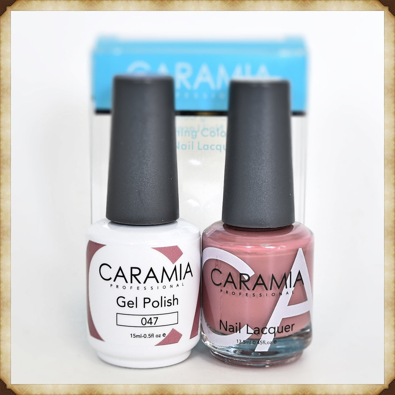 Caramia 047 Duo Set: Gel & Lacquer for Stunning Nails