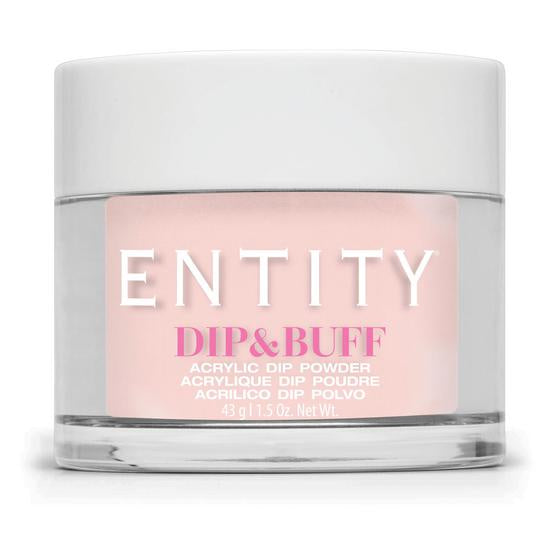 Entity Dip & Buff Strapless Nail Dip Powder - Light Pink Sheer, 43 Grams (1.5 Oz), Product #505