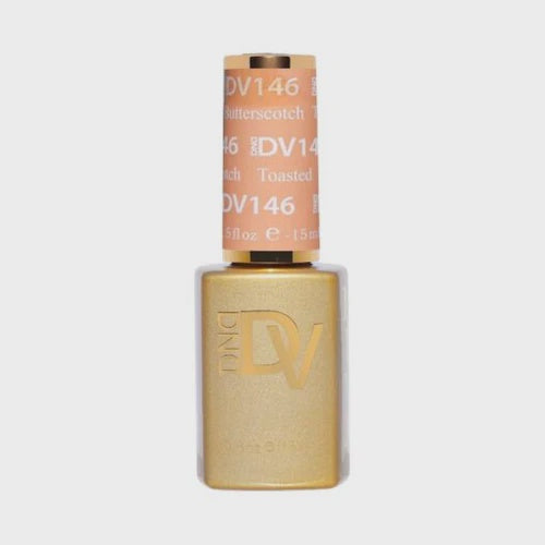 DND Diva Brand Professional Gel Nail Polish, 0.5 Ounce, Shade 146 Toasted Butterscotch