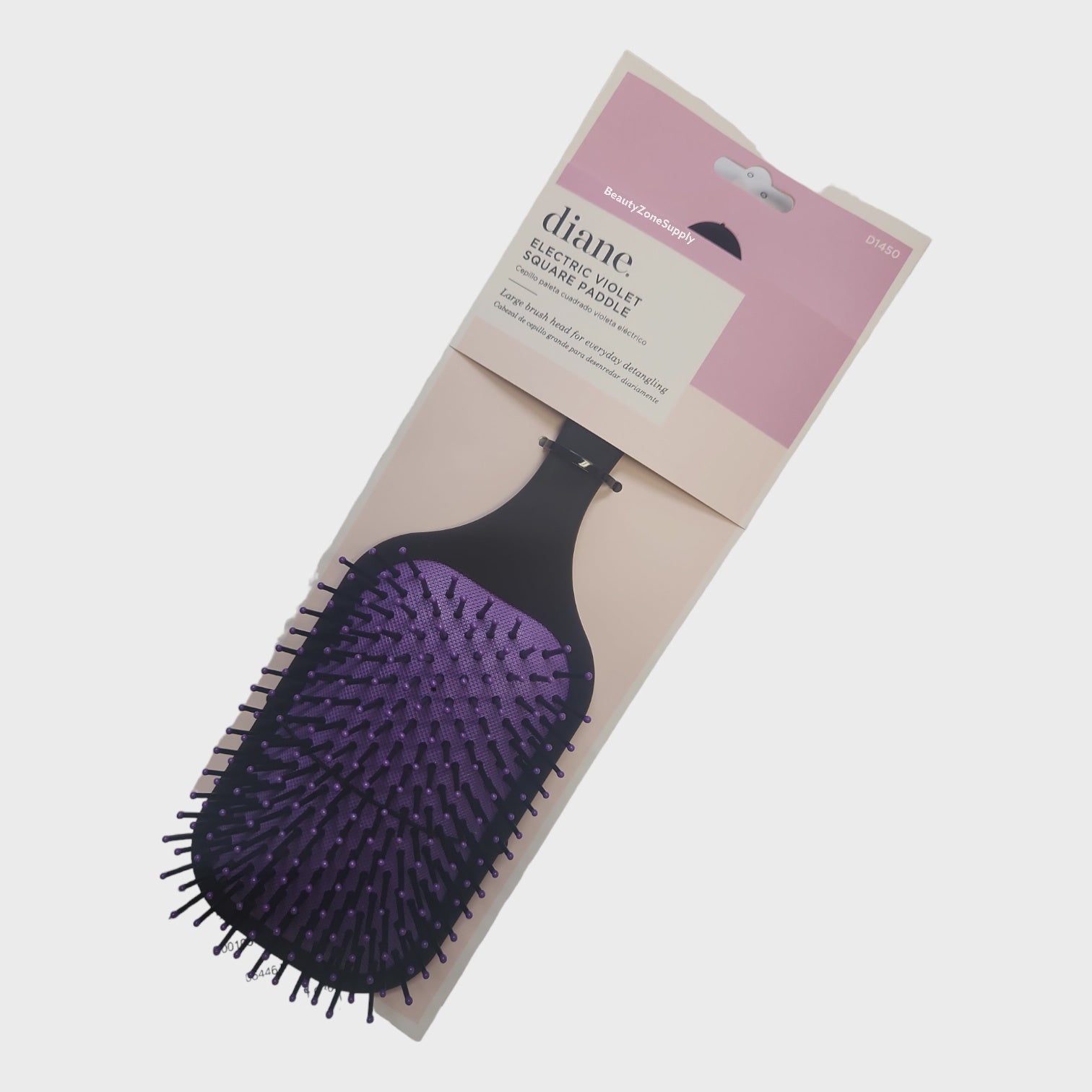Diane Electric Violet Square Shaped Paddle Style Hair Brush Model D1450