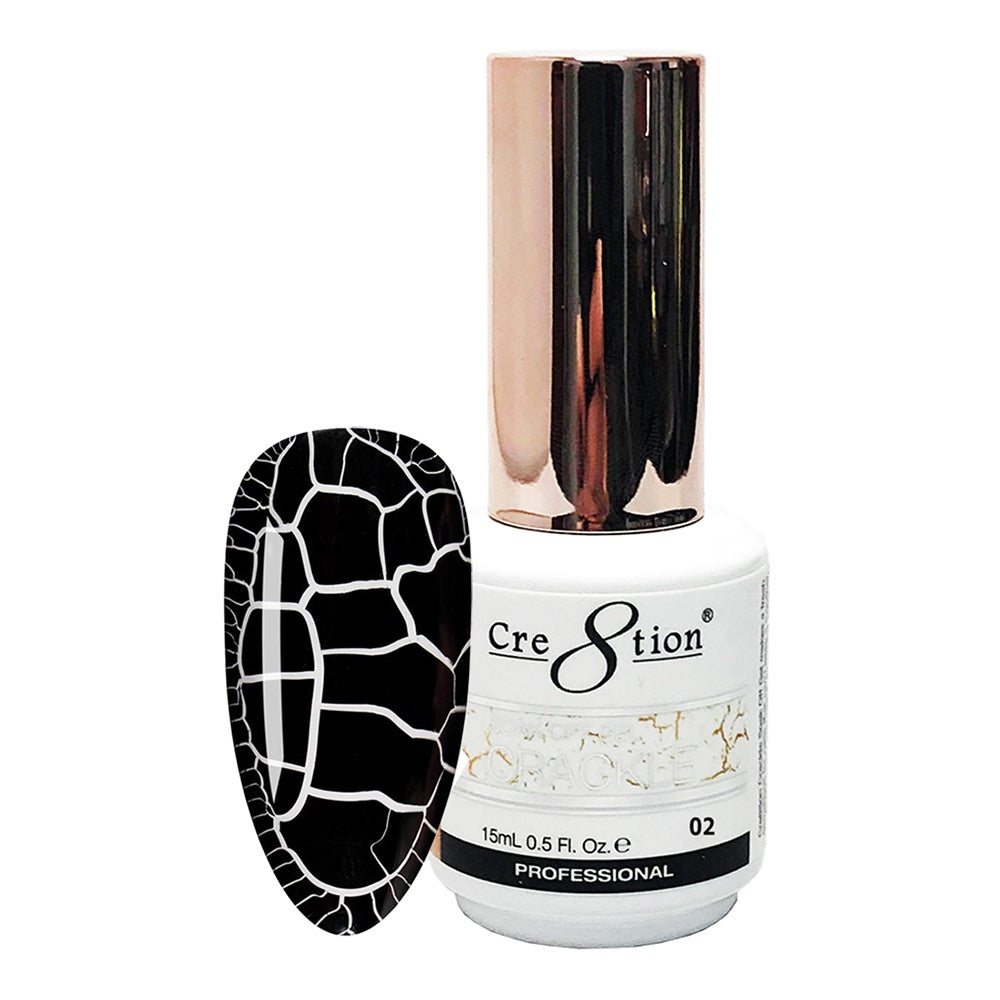 Cre8tion Crackle Soak-Off Nail Gel Polish #02