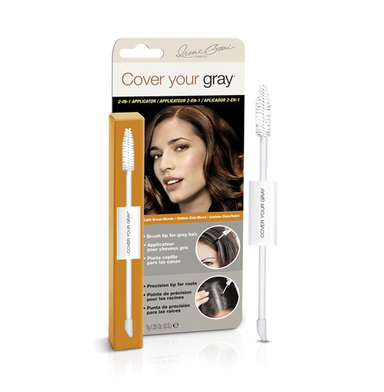 2-IN-1 Hair Gray Coverage Touch-Up Solution, 0.25 OZ