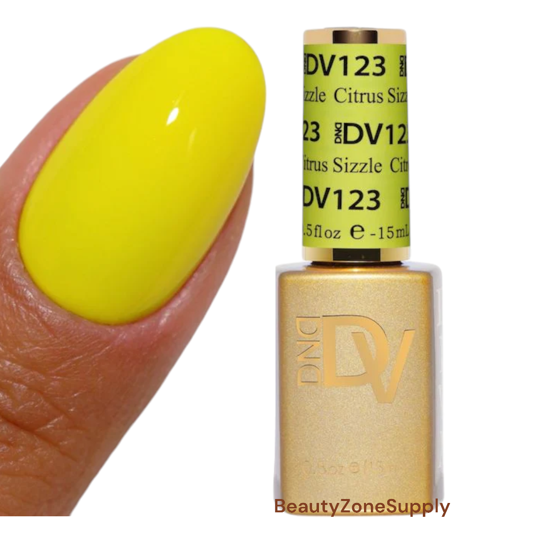 DND Diva 0.5 oz Gel Polish in Citrus Sizzle Color