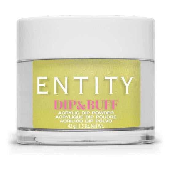 Entity Dip & Buff Nail Powder Designer Dan - De - Lyon, 43 Grams | 1.5 Ounces, Shimmering Yellow #535