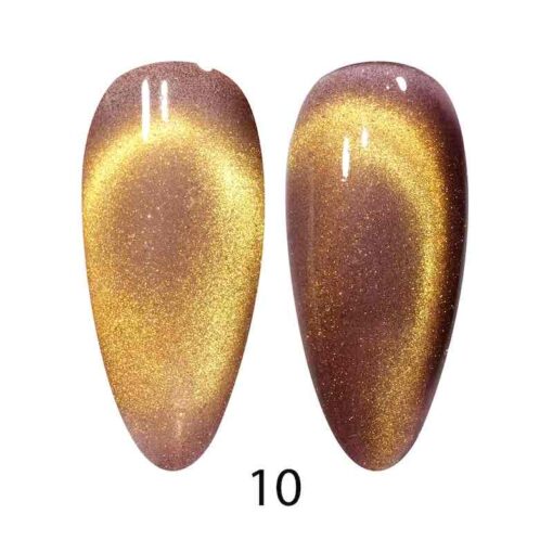 DC DND 9D Cat Eye Smoothie Gel Polish #10 - Ember Enchantress, 0.5 Ounce Bottle